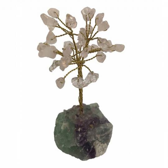 Rose Quartz Crystal Gem Tree 9cm